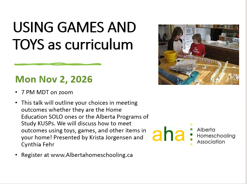 Using toys and games for curriculum